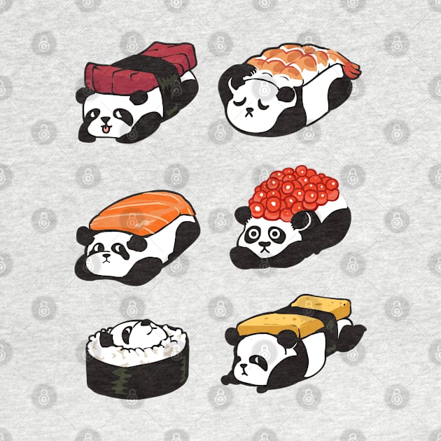 Sushi panda by huebucket